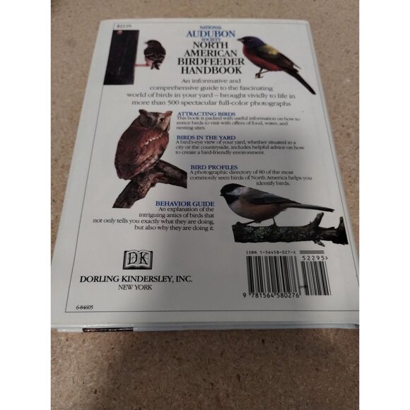 National Audubon Society North American Birdfeeder Handbook By Robert Burton Har - Picture 2 of 3